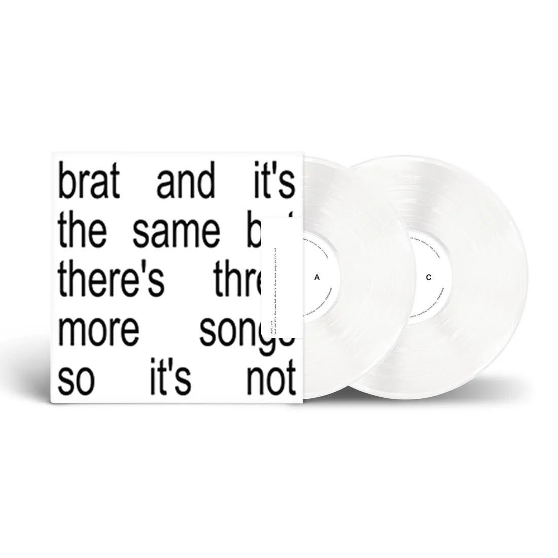 CHARLI XCX - BRAT AND ITS THE SAME BUT THERE’S THREE MORE SONGS SO ITS NOT(WHITE VINYL)