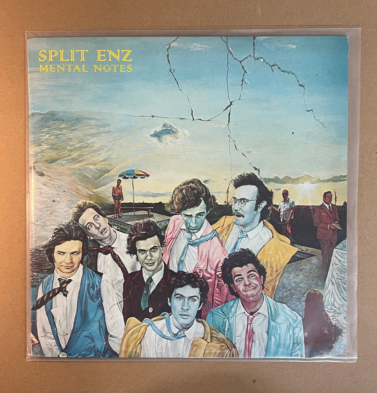 SPLIT ENZ - MENTAL NOTES(INTERFUSION RECORDS PRESSING)GATEFOLD SLEEVE - VG / RECORD - VG