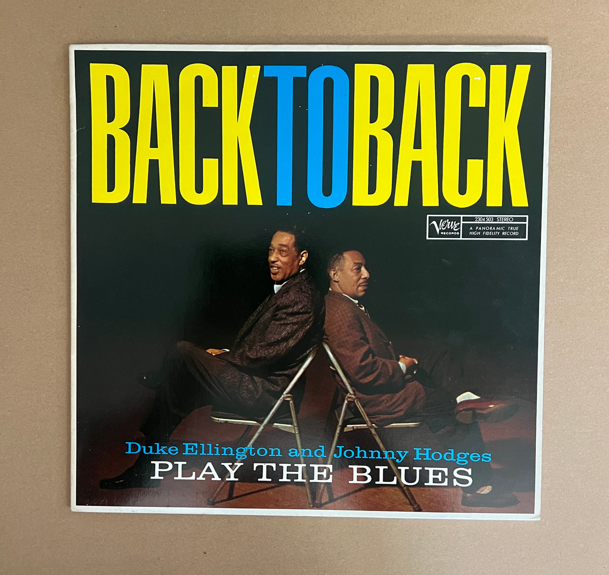 DUKE ELLINGTON & JOHNNY HODGES - BACK TO BACK - SLEEVE - NM / VINYL - NM