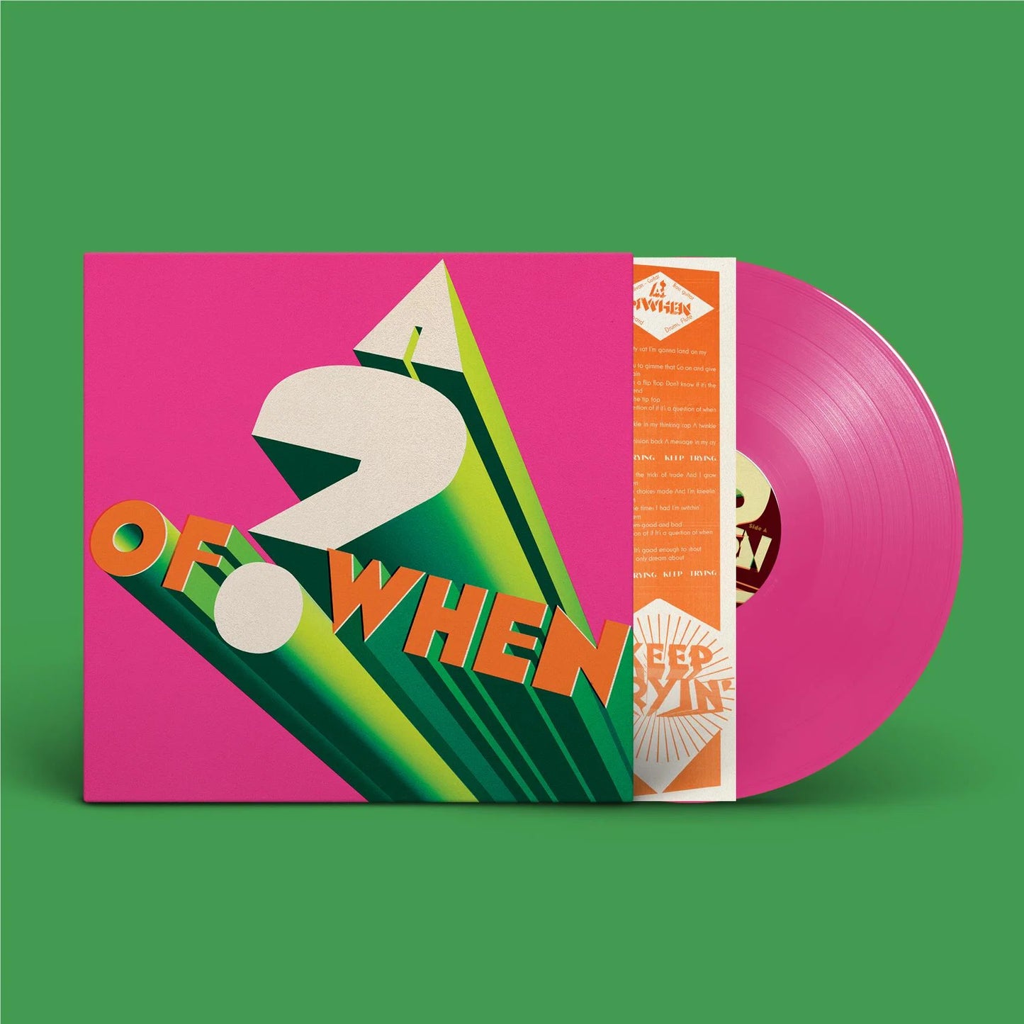 PANDA BEAR AND SONIC BOOM - A QUESTION OF WHEN DELUXE(PINK BIO COLOURED VINYL)