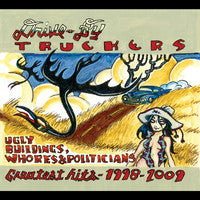 DRIVE BY TRUCKERS - UGLY BUILDINGS, WHORES AND POLITICIANS GREATEST HITS 1998-2009(CLEAR COKE BOTTLE VINYL) 2LP