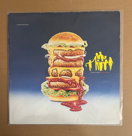 BLUR  - SUNDAY SUNDAY FEATURING SEYMOUR 12” SLEEVE - NM / RECORD VG+