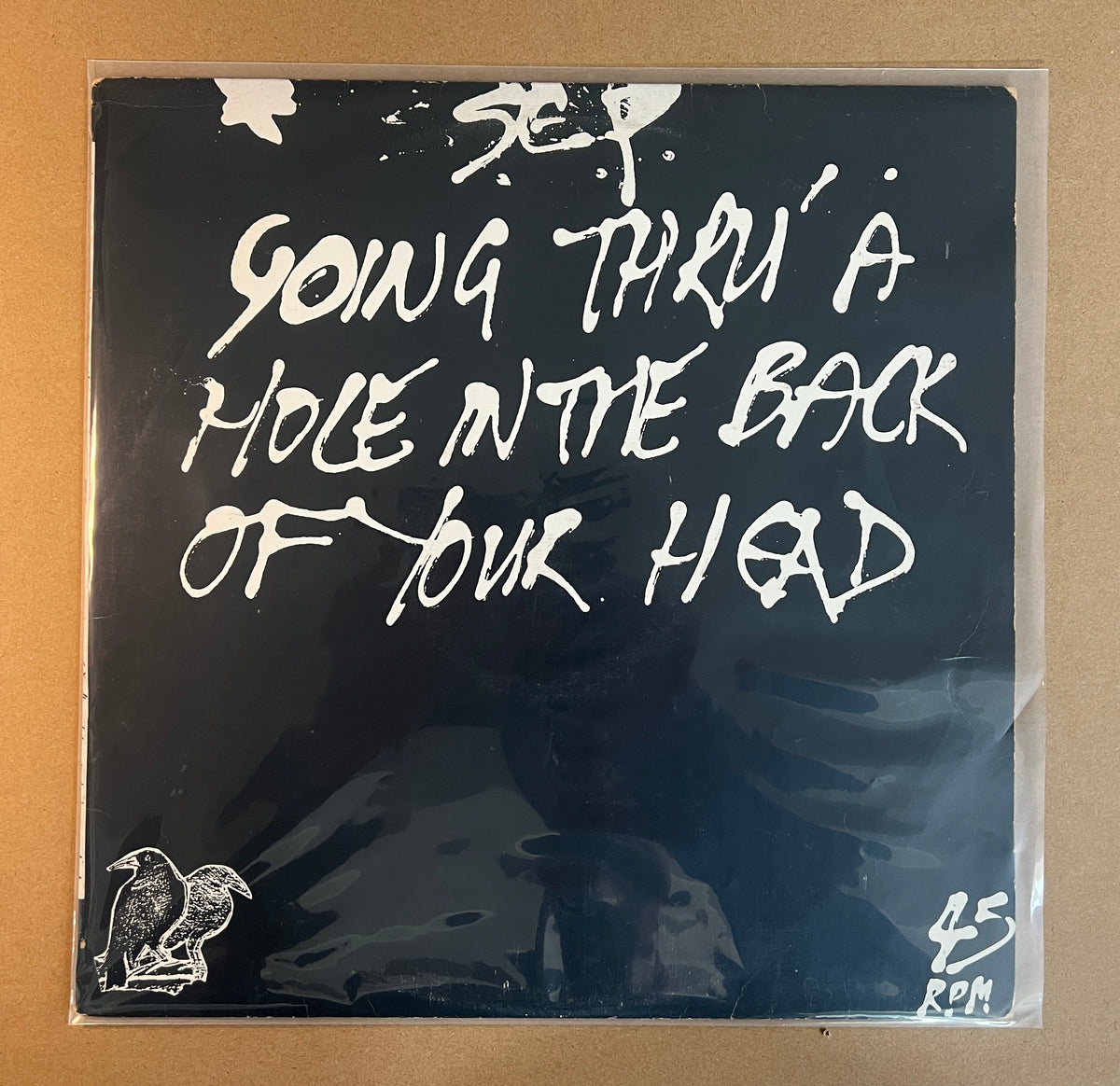 SCORCHED EARTH POLICY - GOING THRU A HOLE IN THE BACK OF YOUR HEAD(RARE FLYING NUN EP FROM 1986) SLEEVE - VG / RECORD - NM