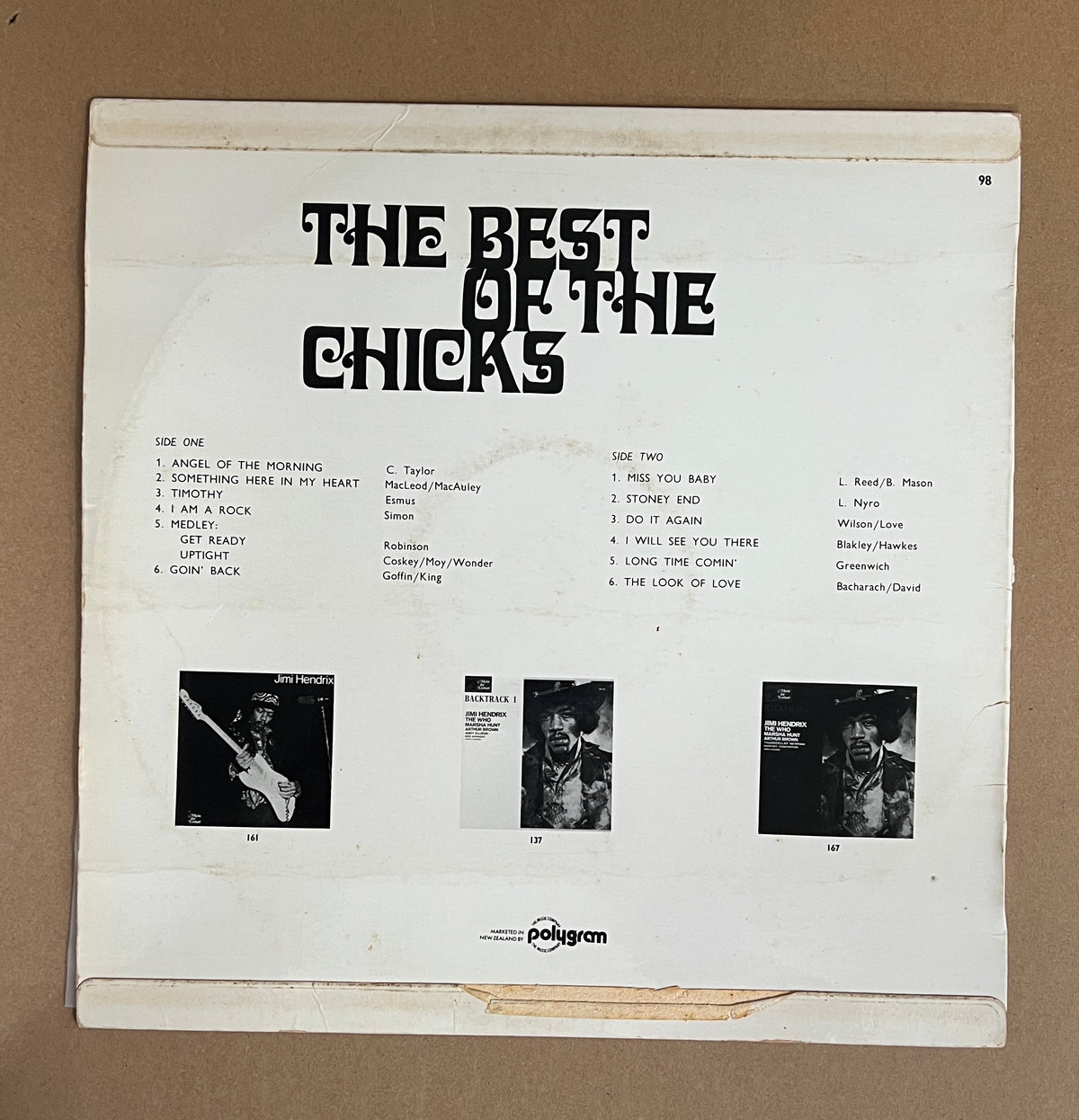 THE CHICKS - BEST OF THE CHICKS SLEEVE - VG / VINYL - VG