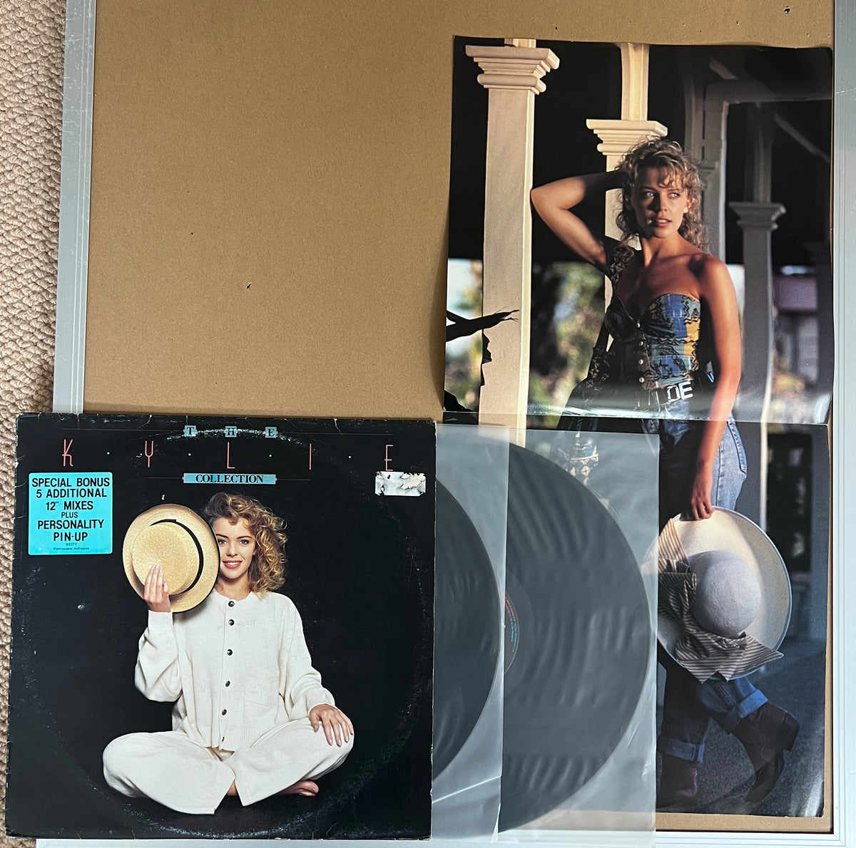 KYLIE MINOGUE - THE KYLIE COLLECTION(5 X ADDITIONAL 12” MIXES + PIN UP POSTER)SLEEVE - VG /  VINYL - VG+