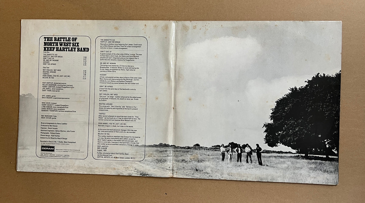 KEEF HARTLEY BAND - THE BATTLE OF NORTH WEST SIX SLEEVE - VG+ /  VINYL - NM