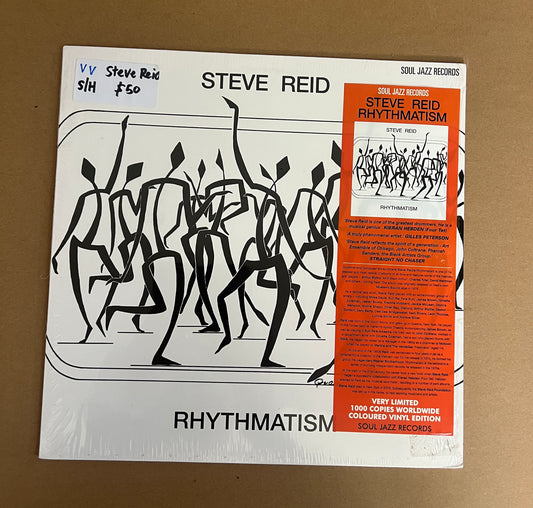 STEVE REID - RHYTHMATISM(LTD EDITION WHITE VINYL 1000 COPIES ONLY) - SLEEVE - VG+ / VINYL - NM