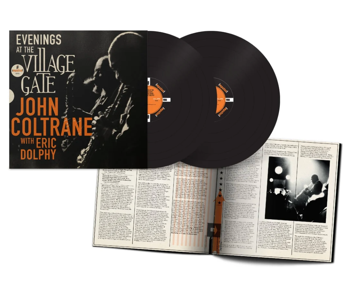 JOHN COLTRANE WITH ERIC DOLPHY - EVENINGS AT THE VILLAGE GATE 2LP