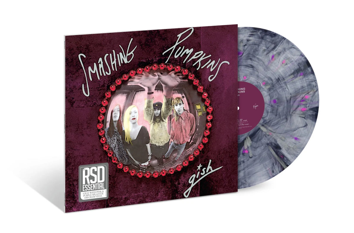 THE SMASHING PUMPKINS - GISH (35TH ANNIVERSARY RSD VERSION - GREY W. POINK& PURPLE SPLATTER )