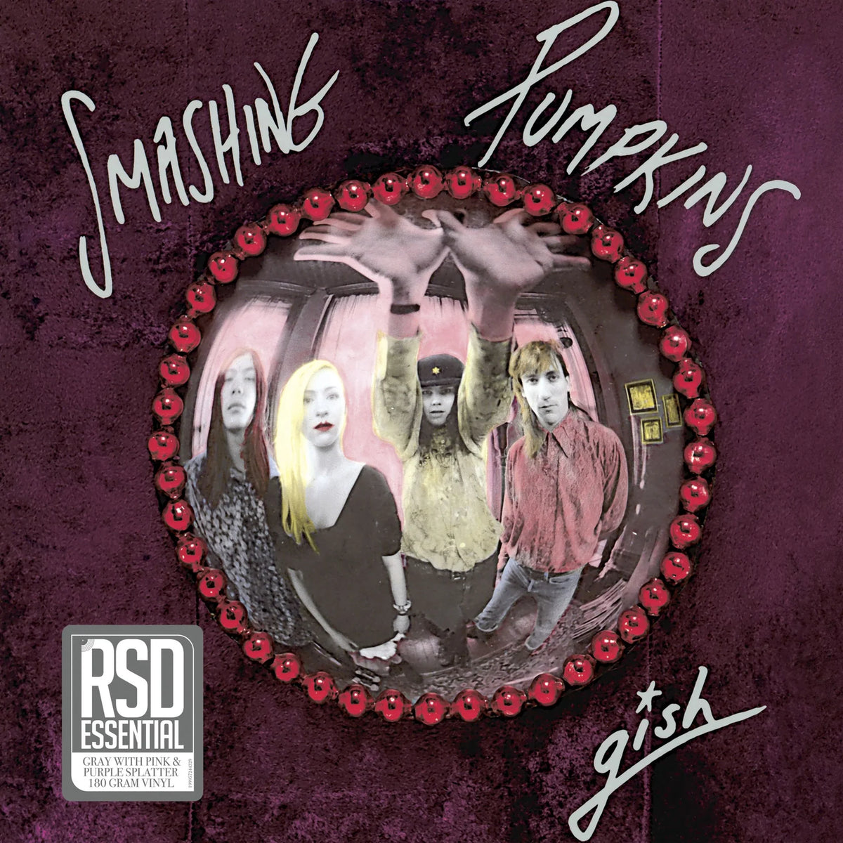 THE SMASHING PUMPKINS - GISH (35TH ANNIVERSARY RSD VERSION - GREY W. POINK& PURPLE SPLATTER )