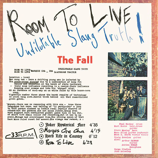 THE FALL - ROOM TO LIVE