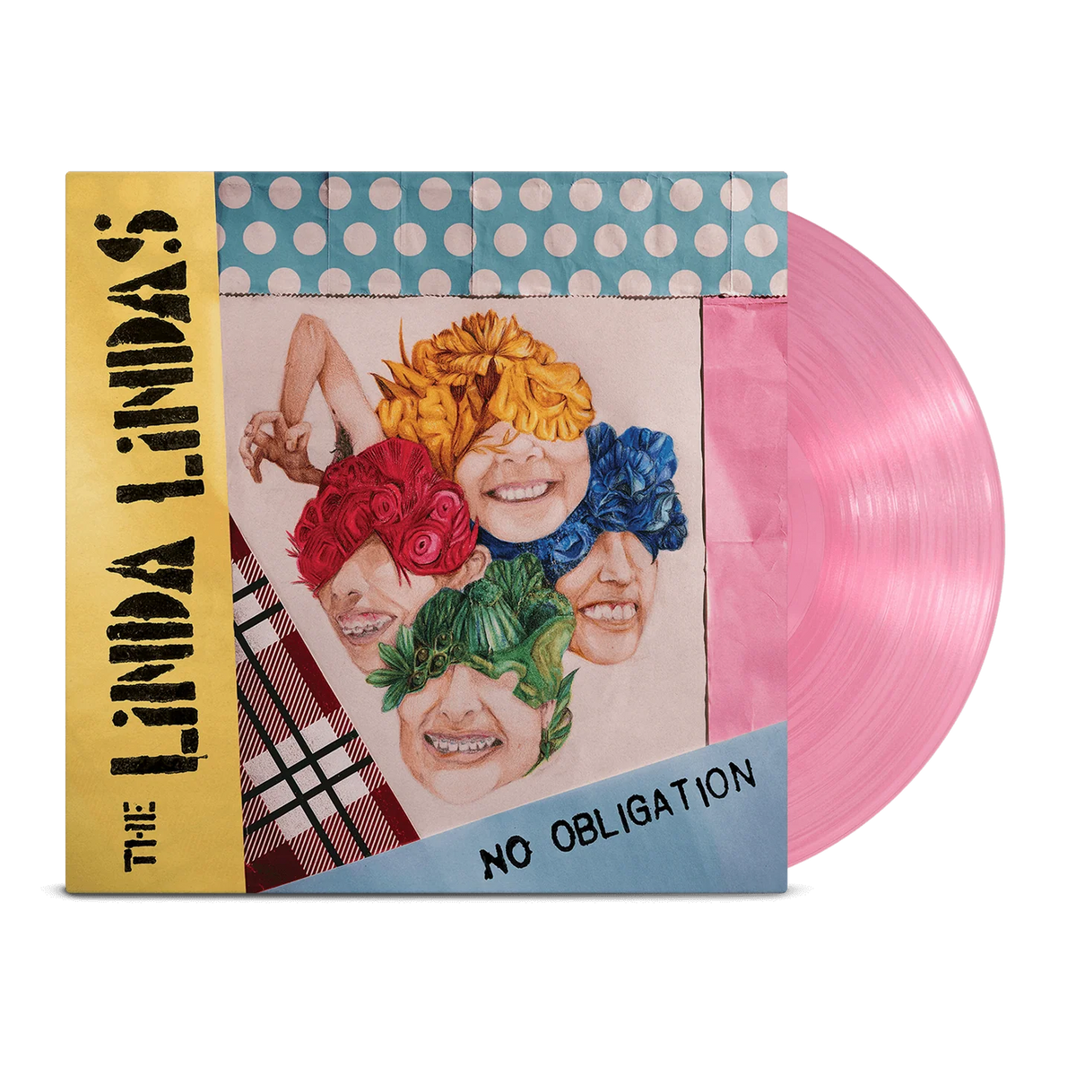 THE LINDA LINDAS - NO OBLIGATION (INDIE EXCLUSIVE TRANSPARENT PINK COLOURED VINYL)