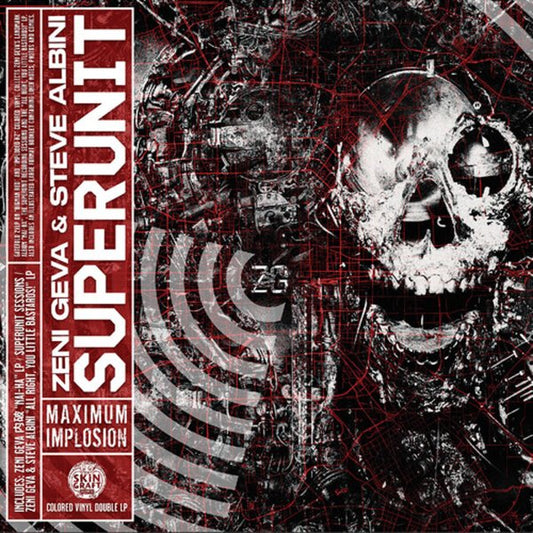 ZENI GEVA & STEVE ALBINI - SUPER UNIT: MAXIMUM IMPLOSIONRED & RANDOM COLOURED VINYL) 2LP